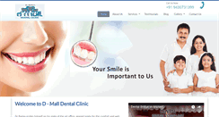 Desktop Screenshot of dmalldentalclinic.com