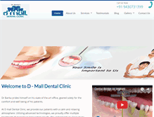 Tablet Screenshot of dmalldentalclinic.com